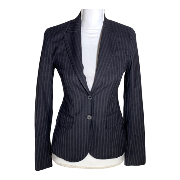 Theory blazer suit jacket button wool blend work 0 - Picture 1 of 11